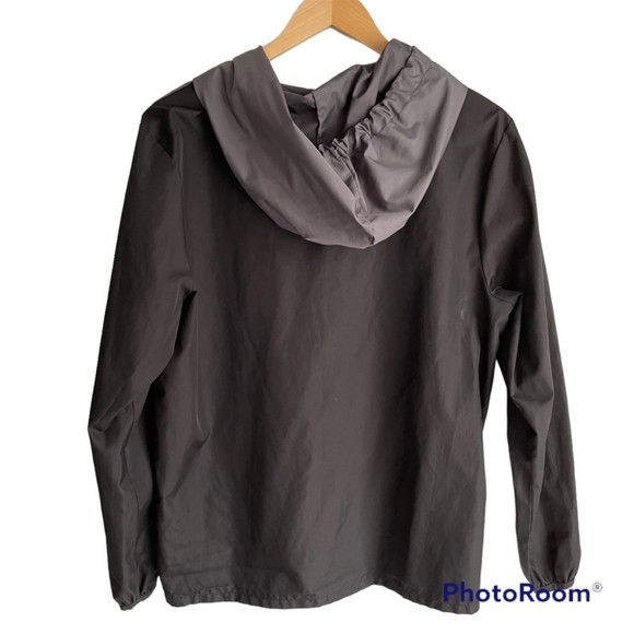 Victoria's Secret PINK Black and Gray Hooded Windbreaker Ladies Jacket, M/L - Picture 2 of 5